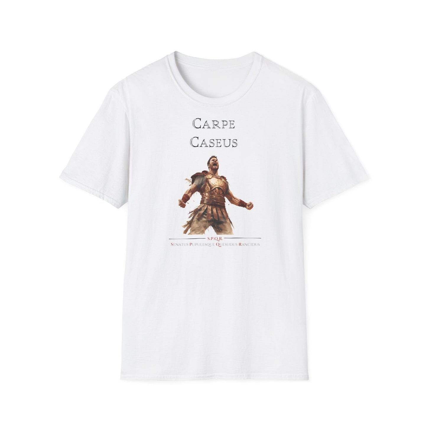 Carpe Caseus Gladiator T-Shirt – Seize the Cheese in Style