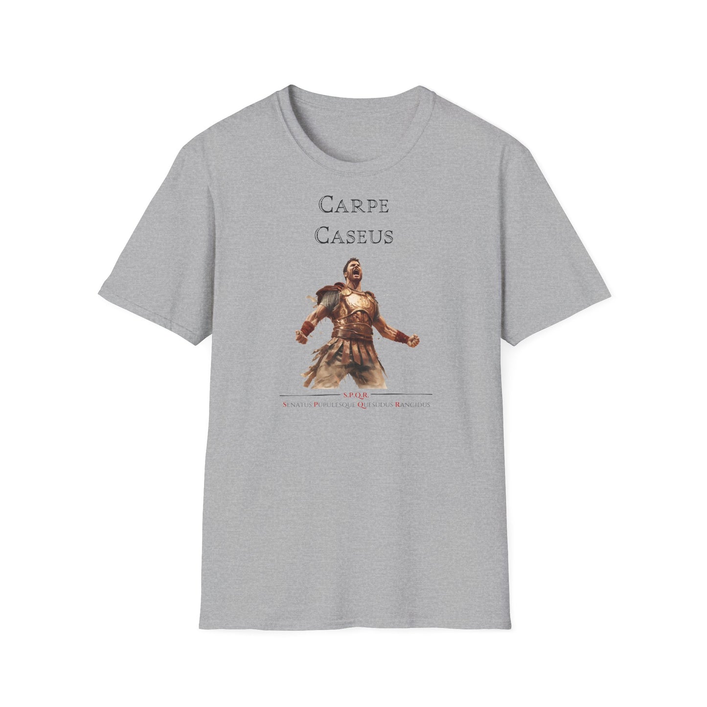 Carpe Caseus Gladiator T-Shirt – Seize the Cheese in Style