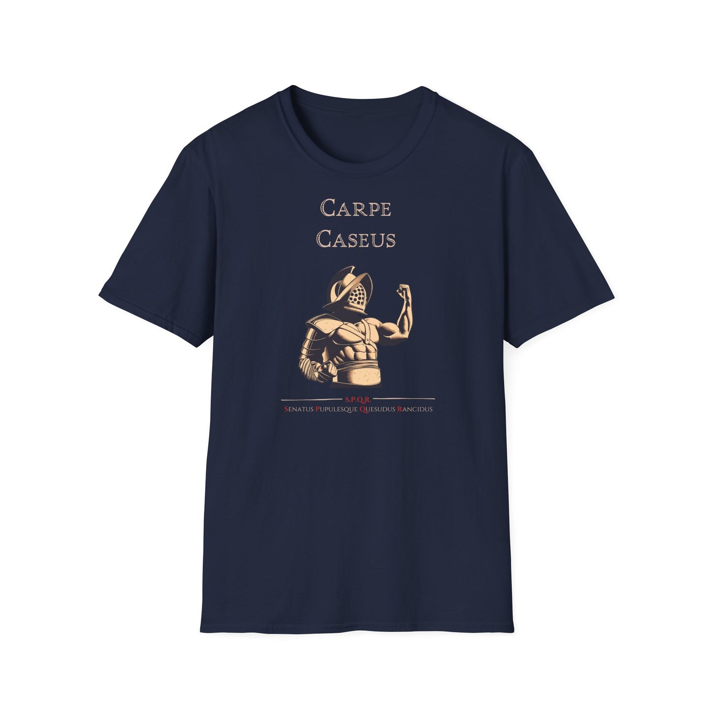 Carpe Caseus Gladiator T-Shirt – Seize the Cheese in Style