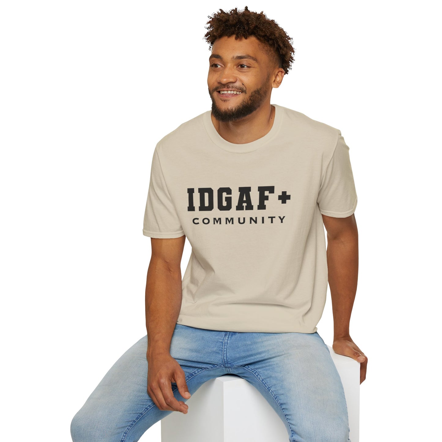 IDGAF+ Community T-Shirt – For the Bold, Unapologetic, and Inclusive