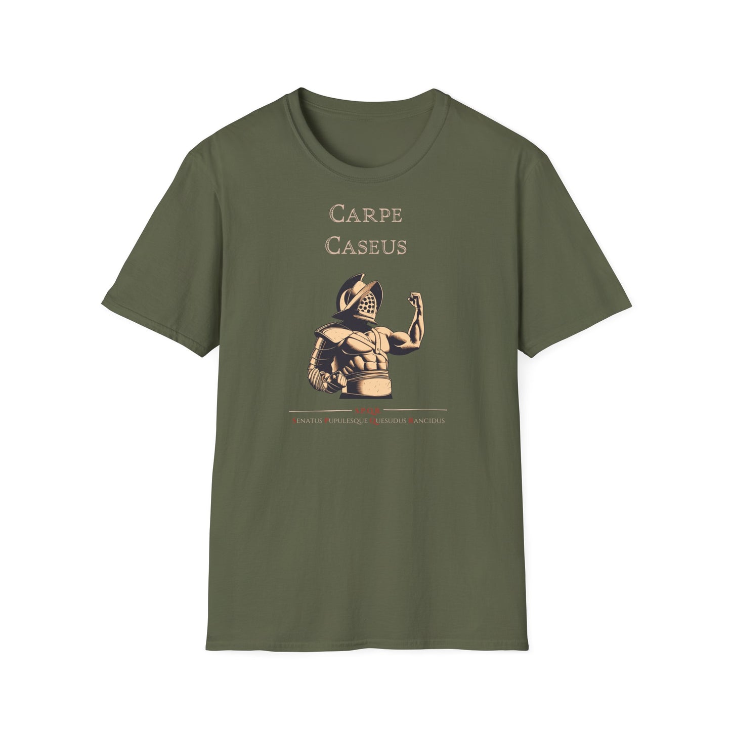 Carpe Caseus Gladiator T-Shirt – Seize the Cheese in Style