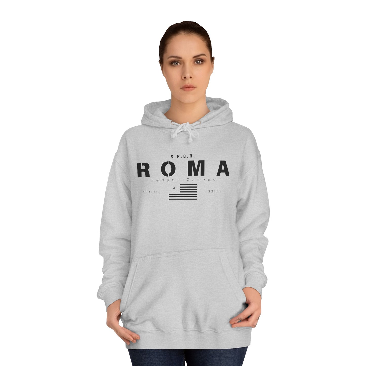 Sudadera con Bandera Roma – S.P.Q.R. Semper Caseus