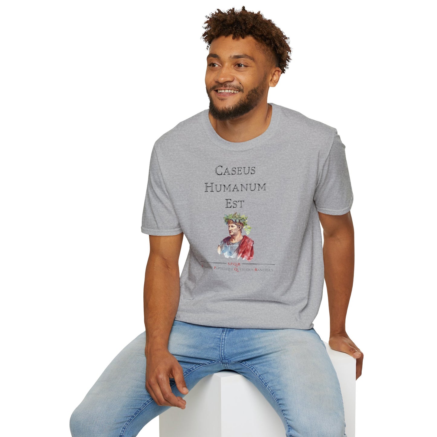 Caseus Humanum Est T-Shirt – To Cheese is Human, To Wear It is Divine