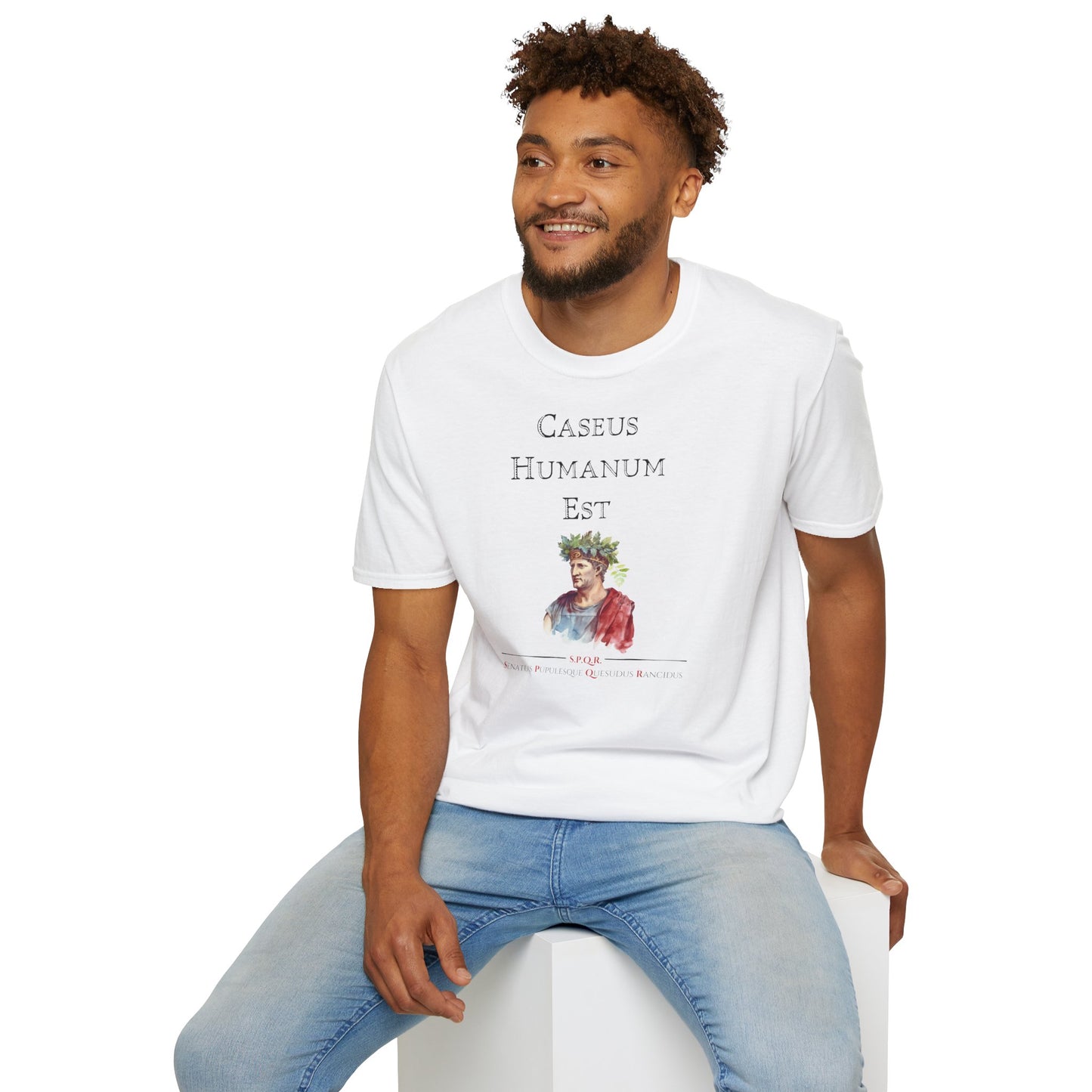 Caseus Humanum Est T-Shirt – To Cheese is Human, To Wear It is Divine