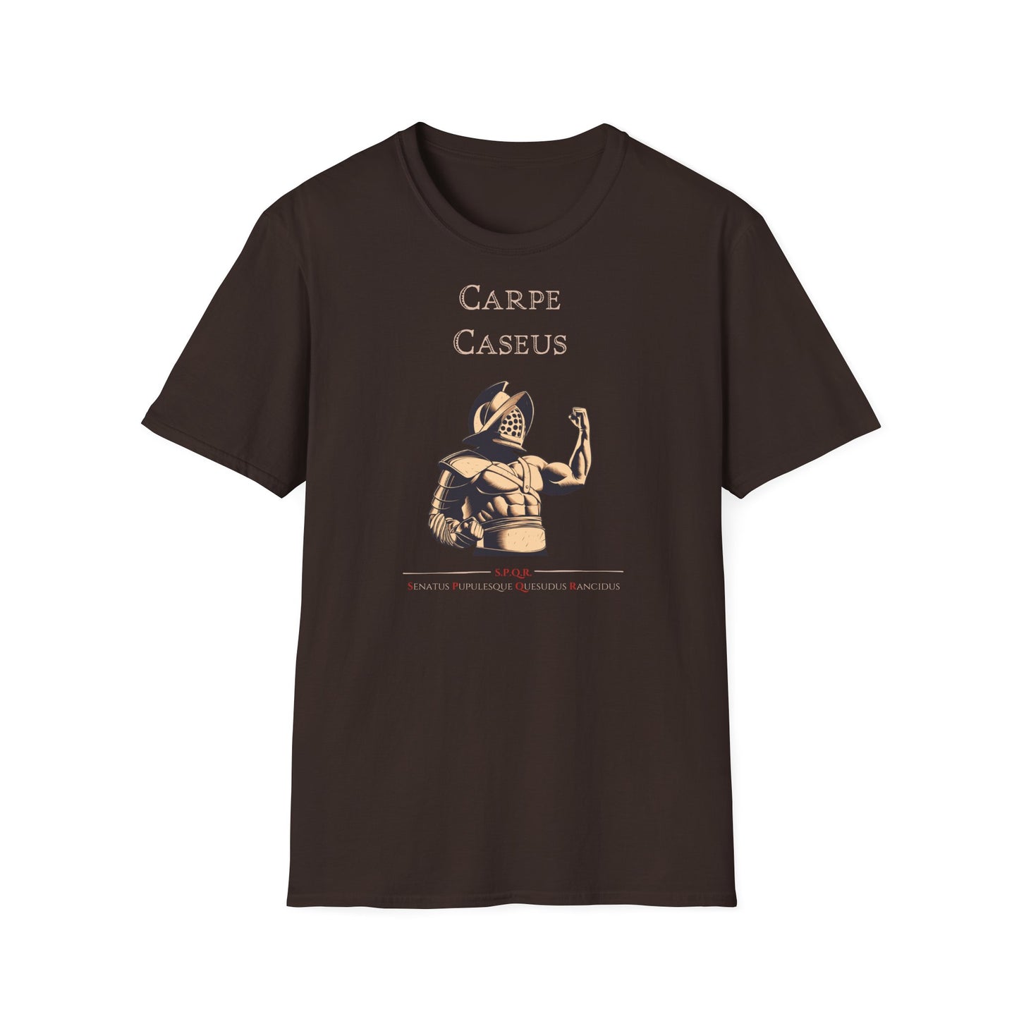 Carpe Caseus Gladiator T-Shirt – Seize the Cheese in Style